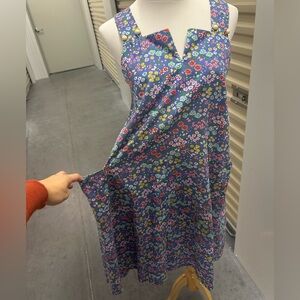 Vintage Handmaid Floral Blue Sundress